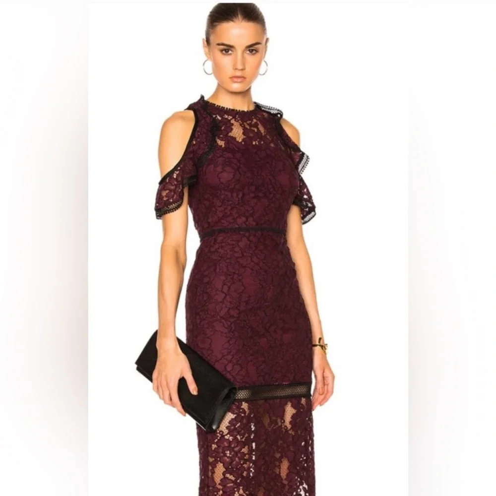 chinese dress ladies Alexis Contrast Lace Dress – Haute & Rebellious main image 1